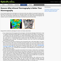 Reasons Why Infrared Thermography Is Better Than Mammography