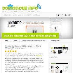 Test du Thermostat connecté by NetAtmo