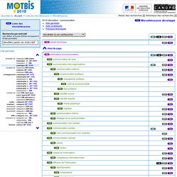 Thésaurus MOTBIS en ligne par SCÉRÉN - CNDP