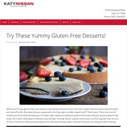 Try These Yummy Gluten-Free Desserts! - Katy Nissan