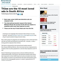 These are the 10 most loved ads in South Africa