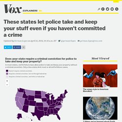These states let police take and keep your stuff even if you haven't committed a crime