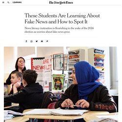 These Students Are Learning About Fake News and How to Spot It