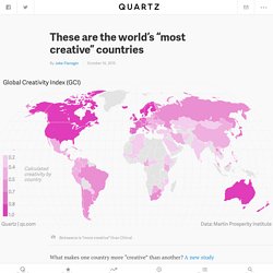 These are the world’s “most creative” countries