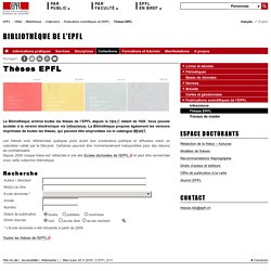 Thèses EPFL