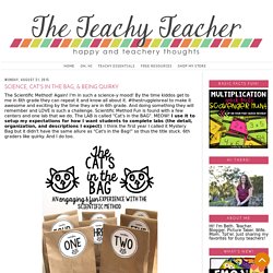 theteachyteacher: Science, Cat's In The Bag, & Being Quirky