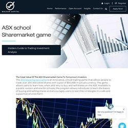 Ready to invest? Read more about thevalue of the ASX Sharemarket Game to future investors.