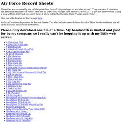TheWargamer.com : Air Force Record Sheets