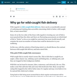 Why go for wild-caught fish delivery