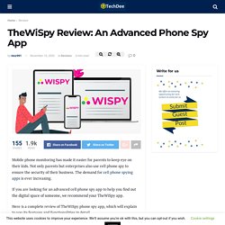 TheWiSpy Review: An Advanced Phone Spy App