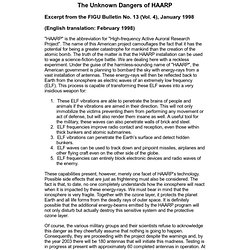 The Billy Meier UFO Contacts - The Unknown Dangers of HAARP