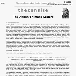 The Aiken-Shimano Letters