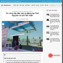 @MinhanWindow thi công cửa tự động tại Thái Nguyên