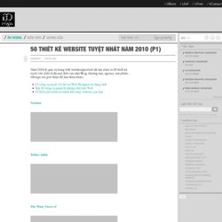 50 thiết kế website tuyệt nhất năm 2010 (p1)