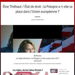 Élise Thiébaut / État de droit : la Pologne a-t-elle sa place dans l’Union européenne ?