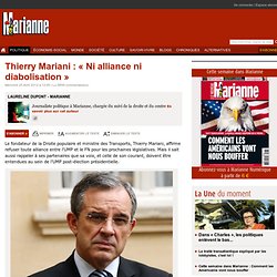 Thierry Mariani : « Ni alliance ni diabolisation »