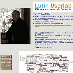 Thierry BACCINO LUTIN Page d'accueil