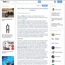 Why E-Bike is the next big thing the Commutation Industry?