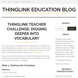 ThingLink Teacher Challenge: Digging Deeper Into Vocabulary