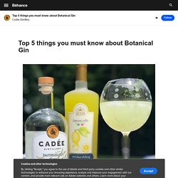 Top 5 things you must know about Botanical Gin on Behance