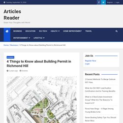 Things to Know about Building Permit