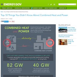 Top 10 Things You Didn’t Know About Combined Heat and Power