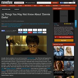 25 Things You May Not Know About 'Donnie Darko