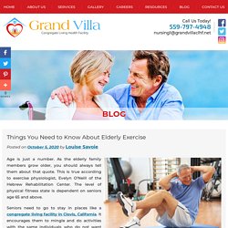 Things You Need to Know About Elderly Exercise