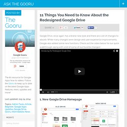 11 Things You Need to Know About the Redesigned Google Drive