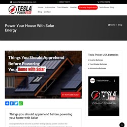 Things you should apprehend before powering your home with Solar