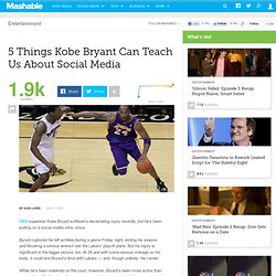 5 Things Kobe Bryant Can Teach Us About Social Media