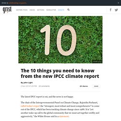 The 10 things you need to know from the new IPCC climate report