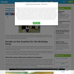 Things to Consider When Having Your Kids Birthday Party Miami