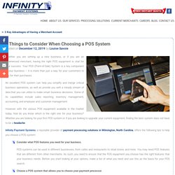 3 Things to Consider When Choosing a POS System