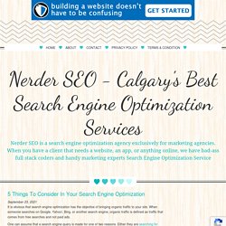 5 Things To Consider In Your Search Engine Optimization