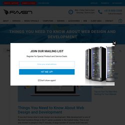 Things You Need to Know About Web Design and Development