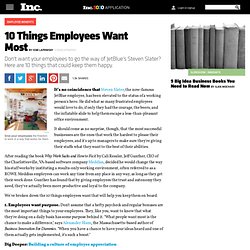 10 Things Employees Want Most