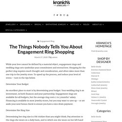 The Things Nobody Tells You About Engagement Ring Shopping