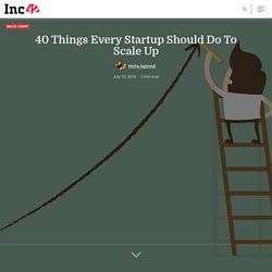 40 Things Every Startup Should Do To Scale Up - Inc42 Media