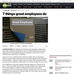 7 things great employees do