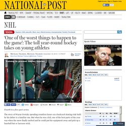 ‘One of the worst things to happen to the game’: The toll year-round hockey takes on young athletes