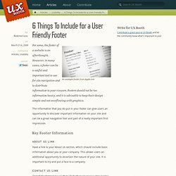 6 Things To Include for a User Friendly Footer