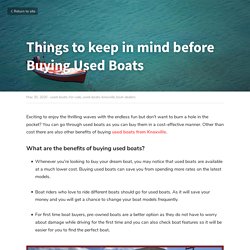   Things to keep in mind before Buying Used Boats - used-boats-for-sale used-boats-knoxville boat-dealers