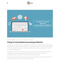 Things To Check Before Launching A Website
