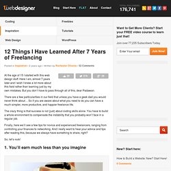 12 Things I Have Learned After 7 Years of Freelancing