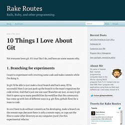 10 things I love about git
