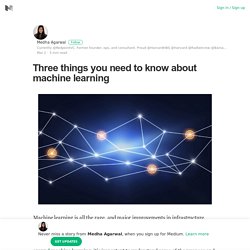 Three things you need to know about machine learning