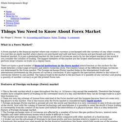 The Basics On Forex Market