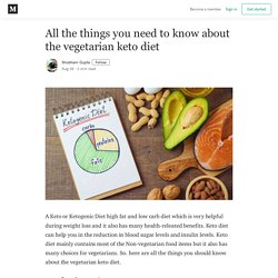 All the things you need to know about the vegetarian keto diet