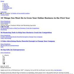 10 Things You Must Do to Grow Your Online Business in the First Year